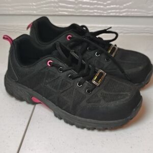 Nautilus Spark Carbon Toe Work Shoe Women's SZ 7.5 Wide Black Pink